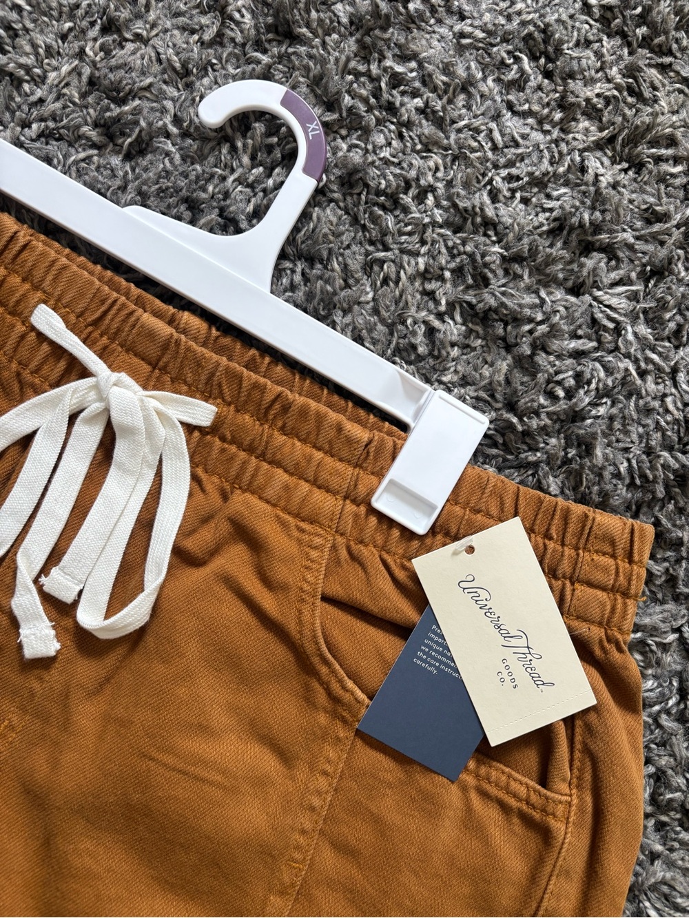 Universal Thread Women's Drawstring Shorts in Rust - Picture 2 of 3